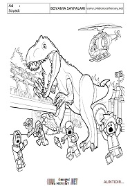 jurasic-world boyama sayfaları